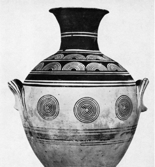 Εικ. 17: ΠΓ επιγάστριος αμφορέας (Bauchhenkelamphora) από τον Κεραμεικό (κατά: Schweitzer 1969 πιν. 3)